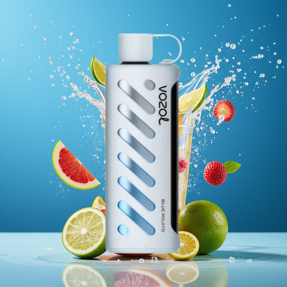 VOZOL Gear Shisha 25000 Puffs Dual Mesh Norge Engros Blå Mojito