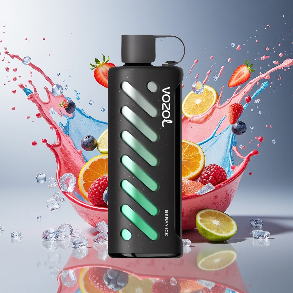 VOZOL Gear Shisha 25000 Puffs Norge Engros Bær Is Dual Mesh 1000mAh S.i.L.C Tech