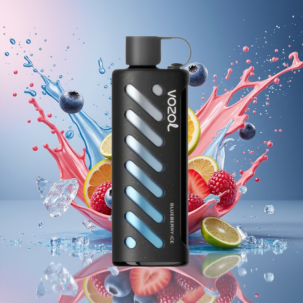 VOZOL Gear Shisha 25000 Puffs Norge Engros Blåbæris med S.i.L.C Tech og Dual Mesh