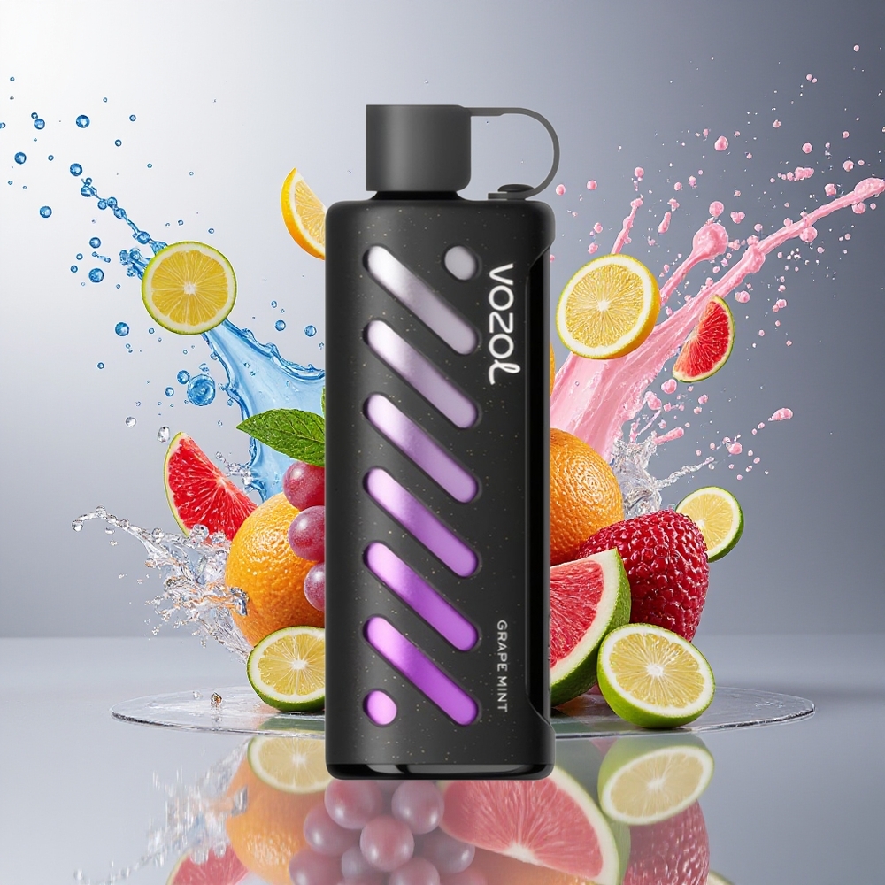 VOZOL Gear Shisha 25000 Puffs Norge Engros Druemint Dual Mesh 1000mAh S.i.L.C Tech