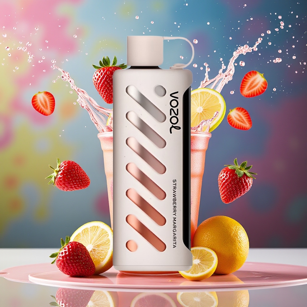 VOZOL Gear Shisha 25000 Puffs Norge Engros Dual Mesh Jordbær Margarita 1000mAh