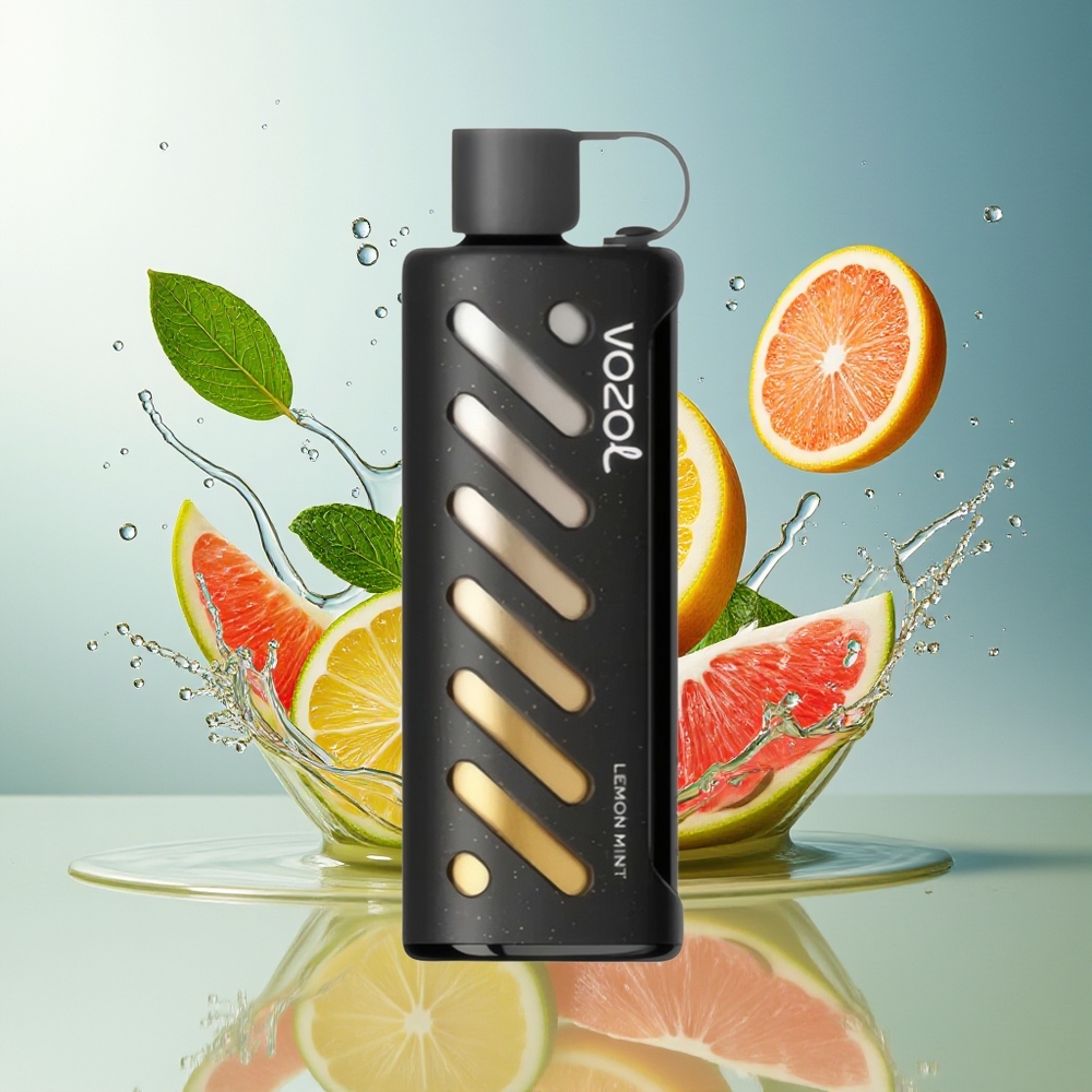 VOZOL Gear Shisha 25000 Puffs Norge Engros Sitron Mynte Dual Mesh S.i.L.C Tech 1000mAh