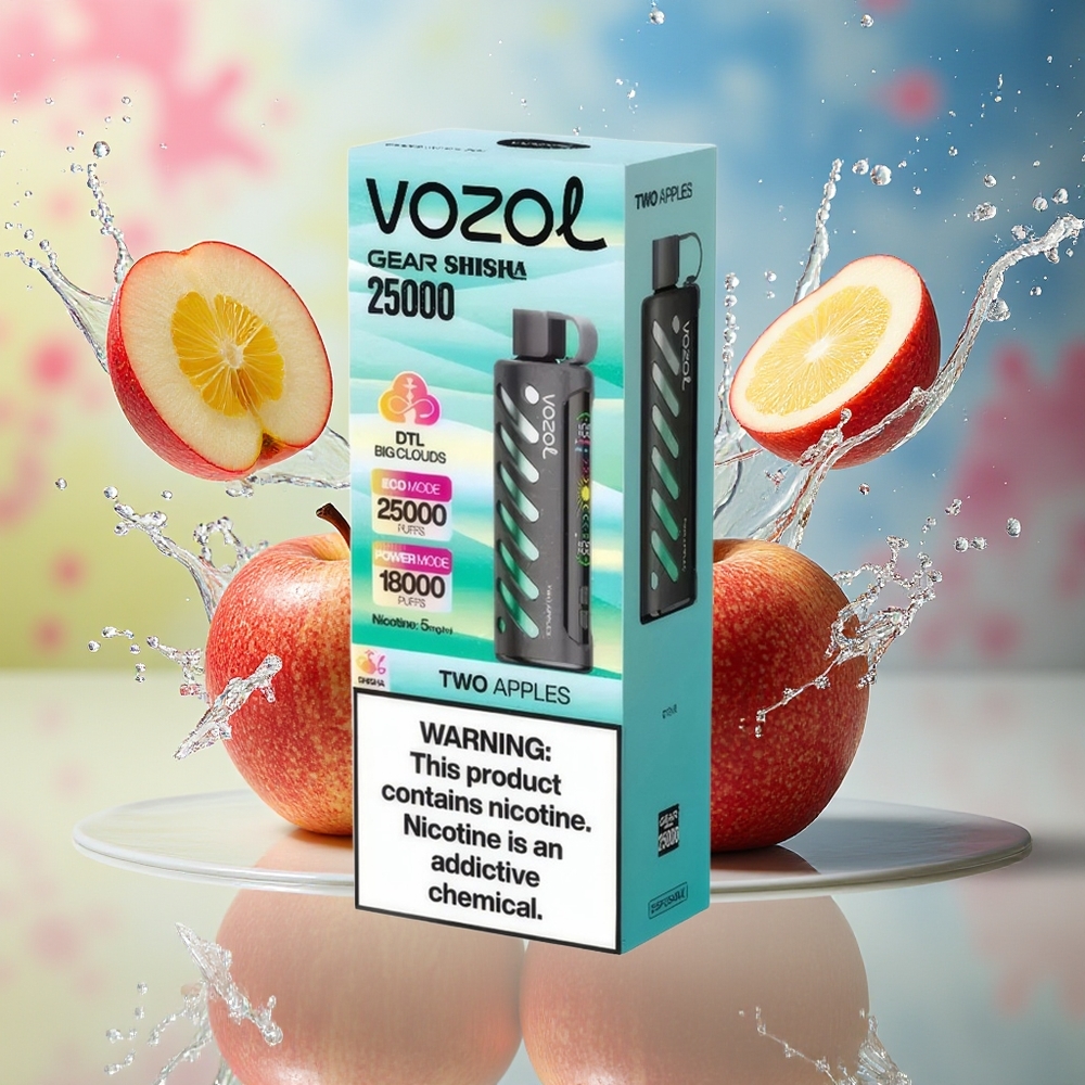 VOZOL Gear Shisha 25000 Puffs To Epler Norge Engros med S.i.L.C Tech og 1000mAh