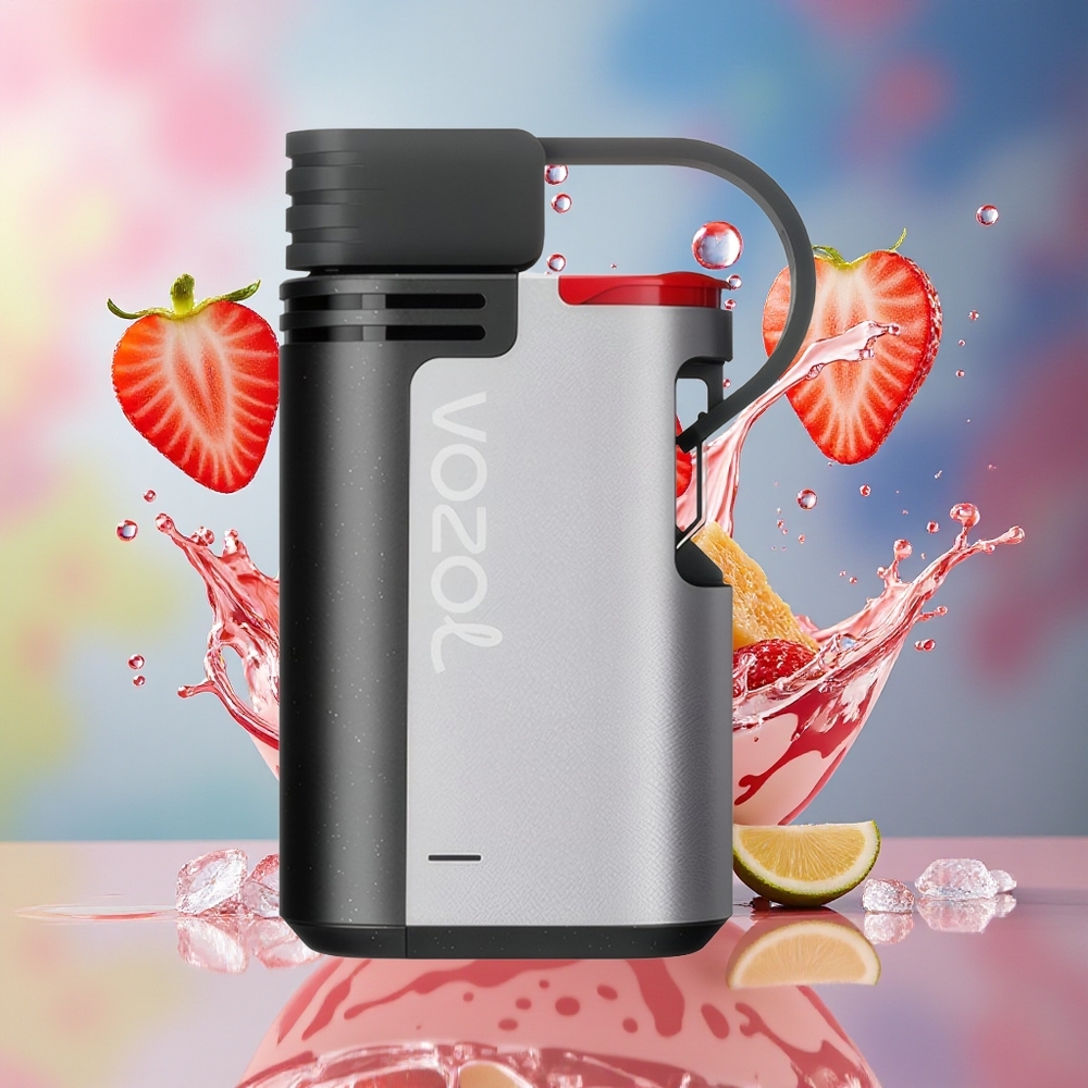 VOZOL GEARS 4000/6000 Engangs Vape Jordbær Iskrem Norge Engros LOCK & LOAD LET'S ROCK & ROLL