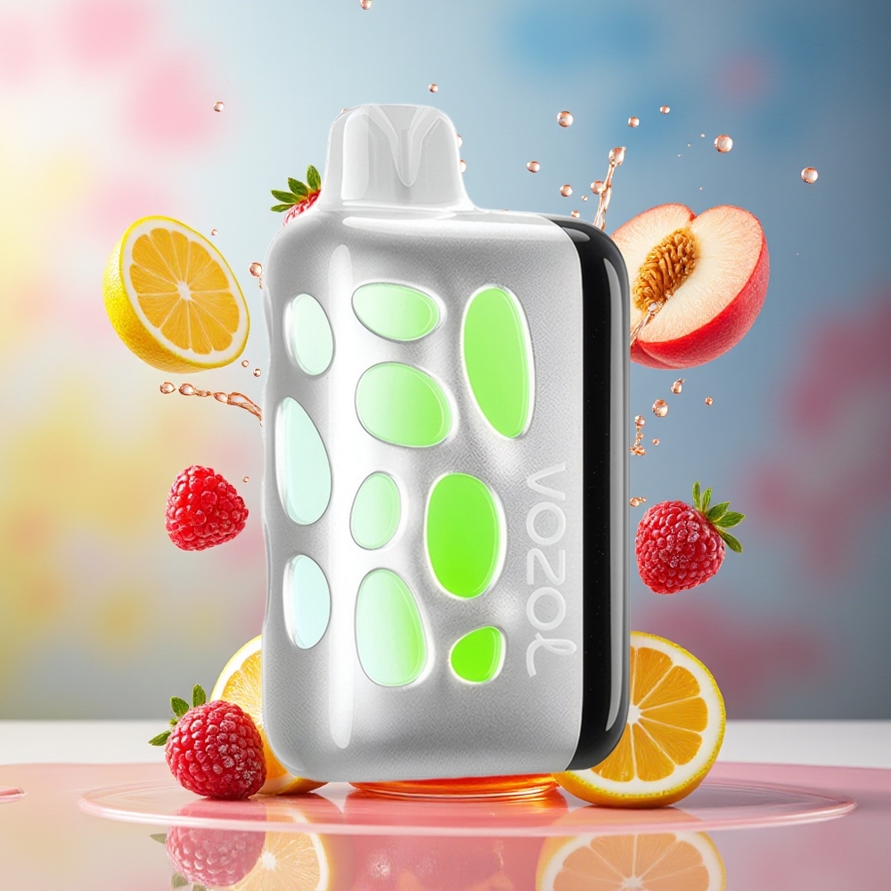 VOZOL RAVE 40000 Norge Engros 1000mAh Fersken Bringebær Lemonade Beat-Synced Party Mode