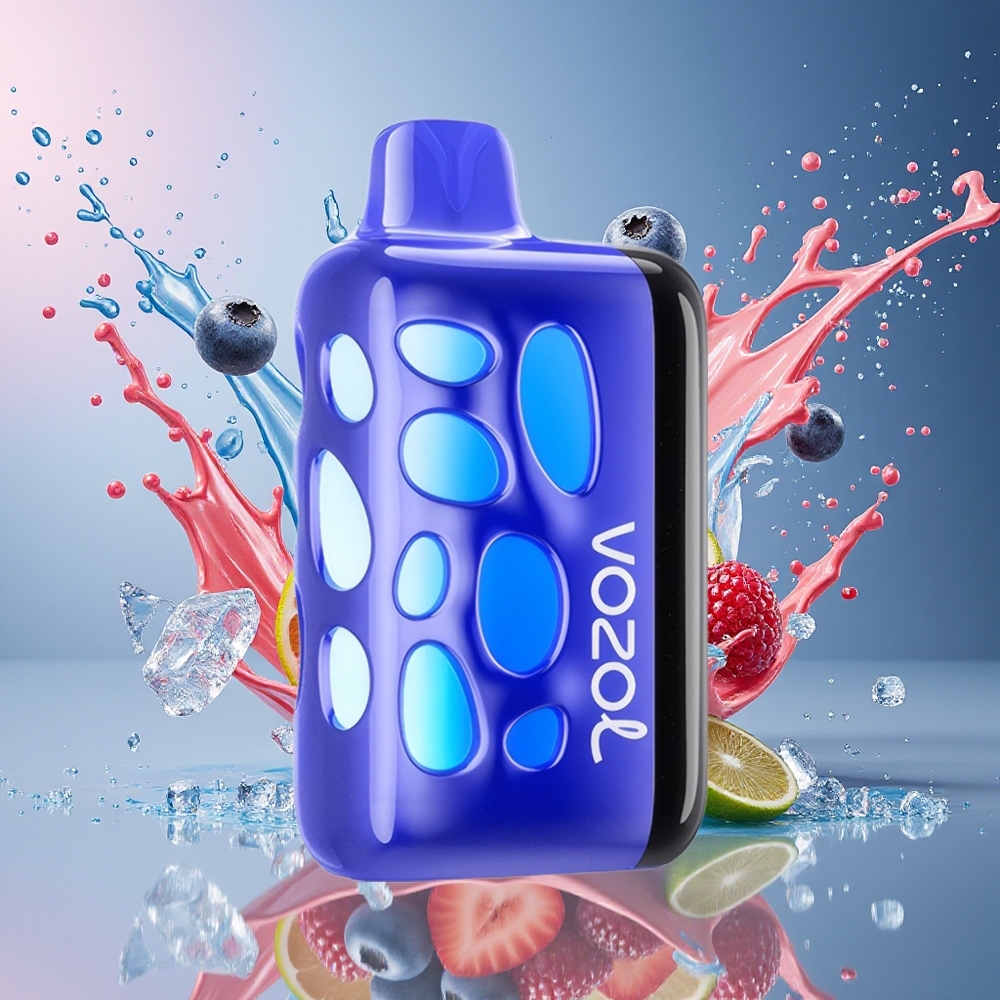 VOZOL RAVE 40000 Norge Engros 270° Glow Beat-Synced 20/50mg Blåbær Is 1000mAh