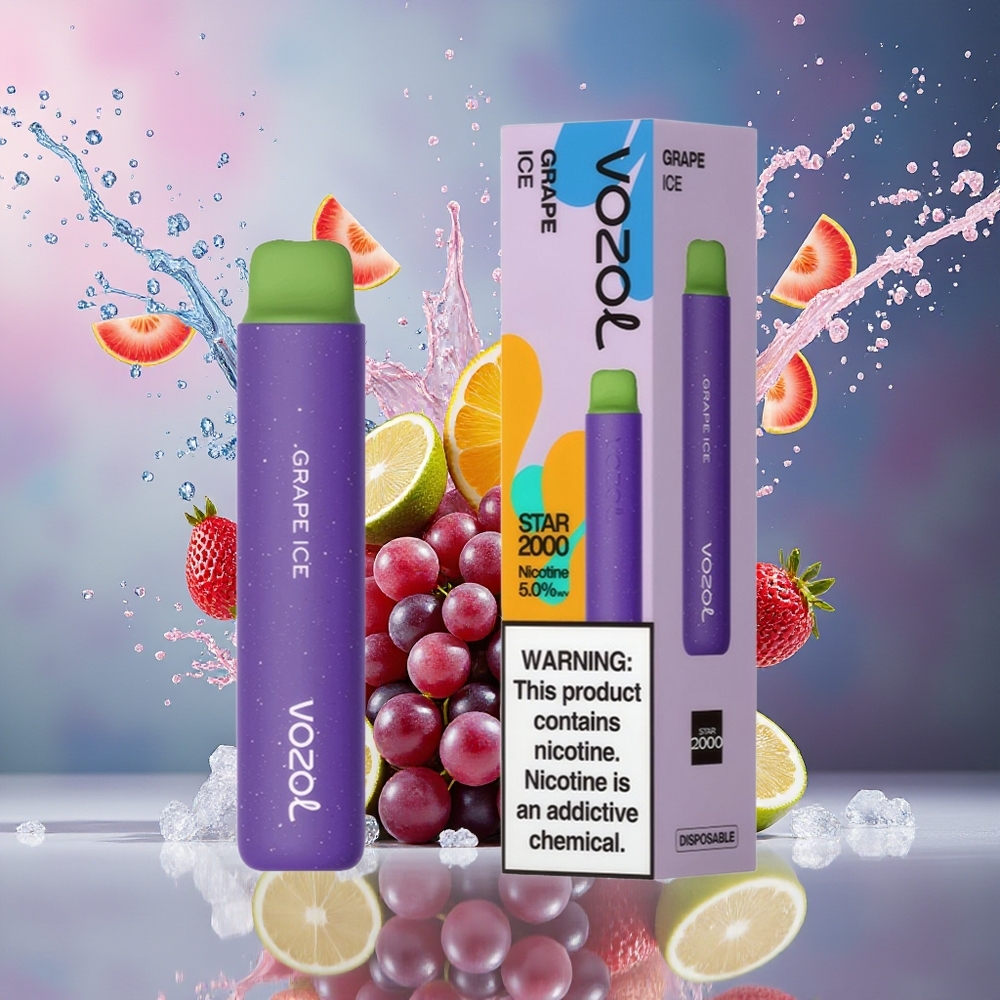 VOZOL STAR 2000 Engangs Vape Drueis Norge Engros PCR 65% VAMT Mesh 2000 Puffs