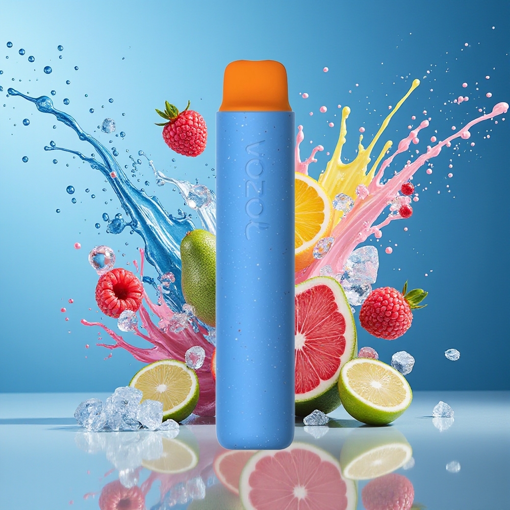 VOZOL STAR 2000 Engros Norge Blå Bringebær Is Engangsdamper med 2000 Puffs og 800mAh Batteri