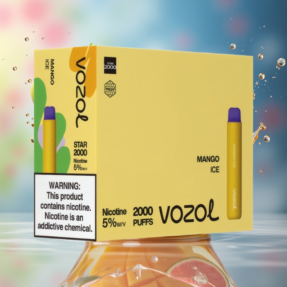VOZOL STAR 2000 Engros Norge Engangsdamper Mango Is Silky Touch 2000 Puffs