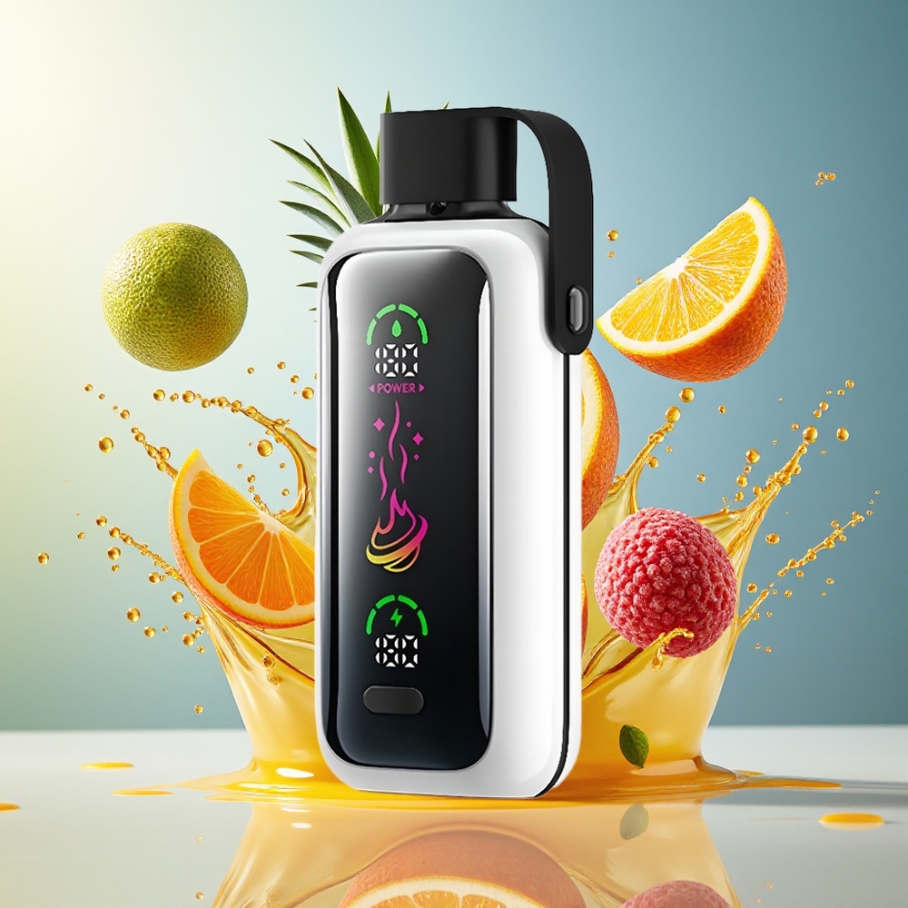 VOZOL Star 20000 Puffs Norge Engros Appelsin Ananas Litchi 2.2" HD Speilskjerm Dual Mesh 650mAh