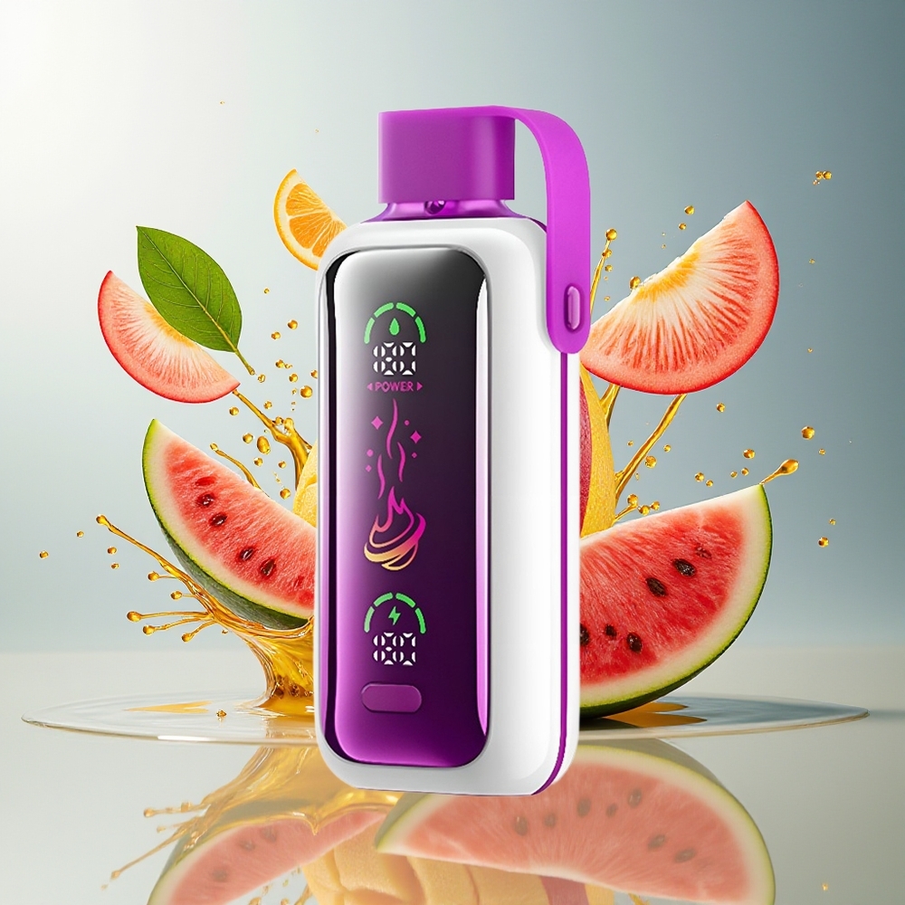 VOZOL Star 20000 Puffs Norge Engros HD Skjerm Dual Mesh 650mAh Fersken Mango Vannmelon