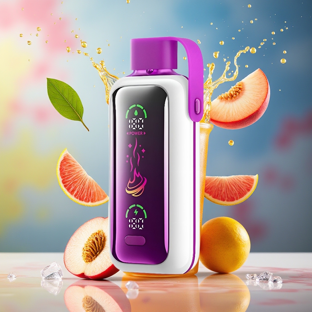 VOZOL Star 20000 Puffs Norge Engros HD Skjerm Dual Mesh Fersken Is