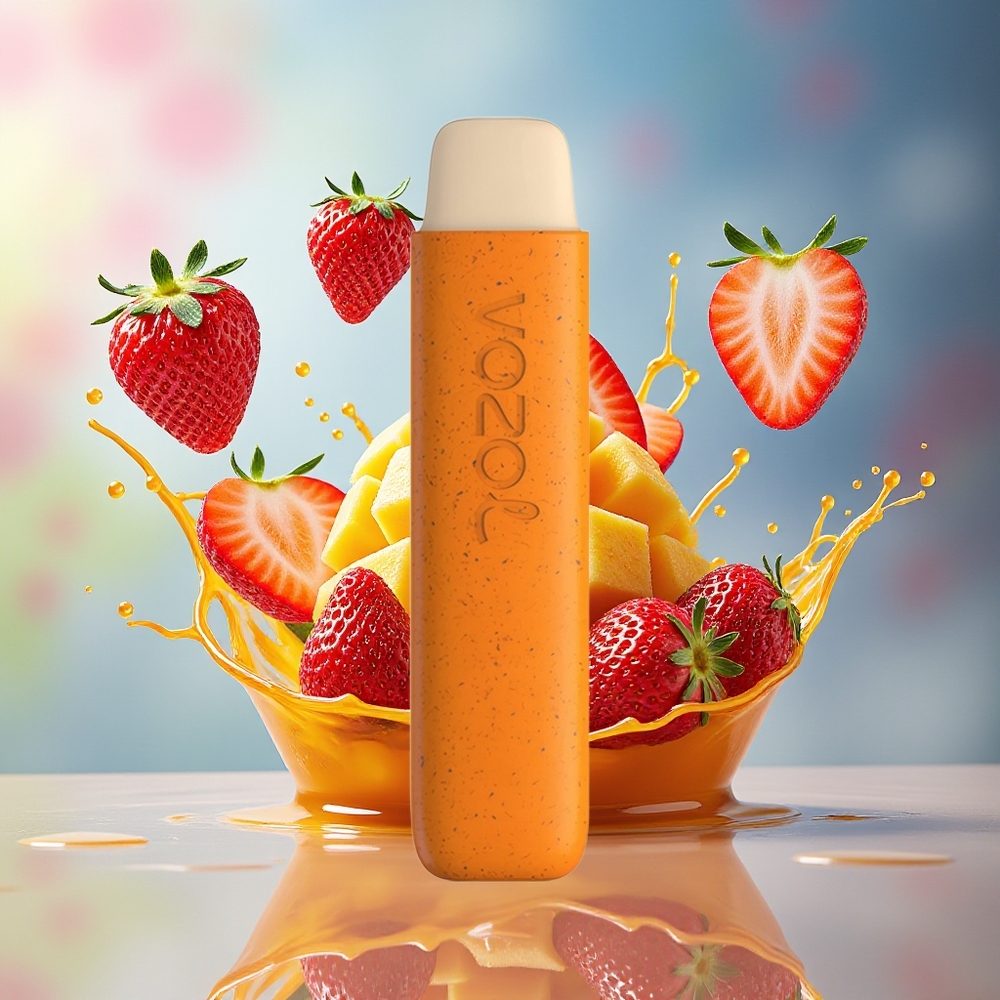 VOZOL STAR 550 Engros Norge Oppløselig Oppslagsbar Batteri 2ML 550 Puffs Jordbær Mango