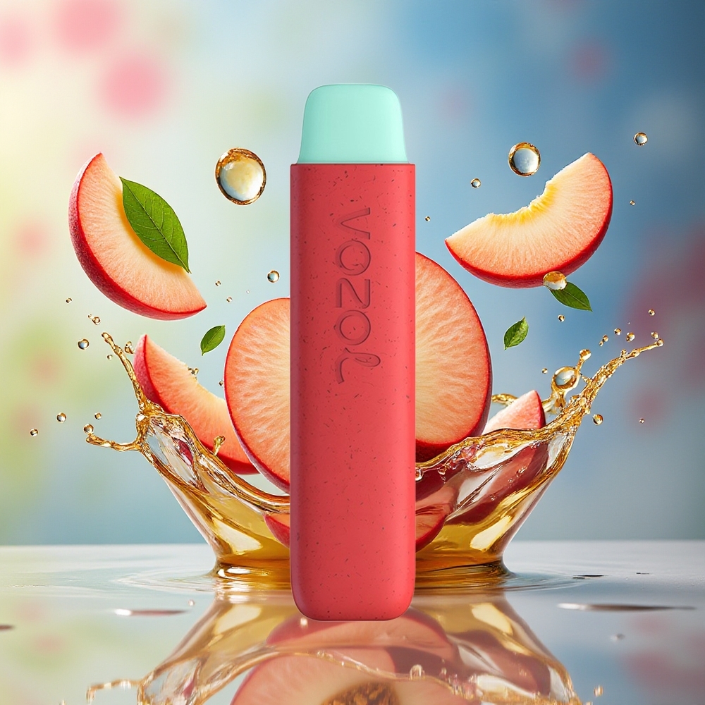 VOZOL STAR 550 Nedbrytbar Batteri 2ML 450mAh Norge Engros Eple Fersken