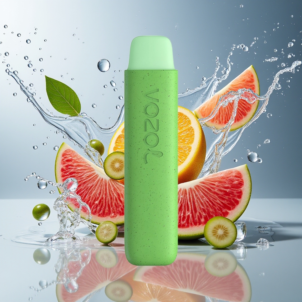 VOZOL STAR 550 Nedbrytbar Batteri 550 Puffs Suftig Is Norge Engros