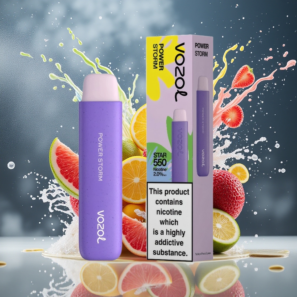VOZOL STAR 550 Nedbrytbar Batteri Storm 550 Puff Norge Engros