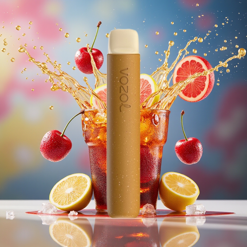 VOZOL STAR 600 Norge Engros 600 Puffs Kirsebær Cola Is Mesh Coil 2ML 500mAh 20mg/ml