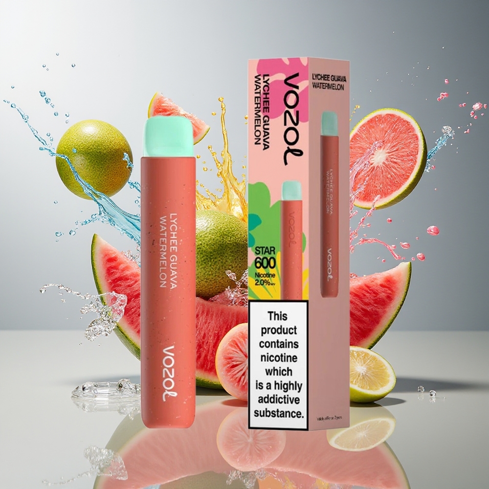 VOZOL STAR 600 Norge Engros Engangsdamper Litchi Guava Vannmelon 2ML 500mAh 600 Puffs