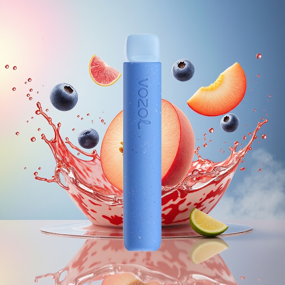 VOZOL STAR 600 Norge Engros Fersken Blåbær Godteri 2ML 600 Puffs 20mg/ml