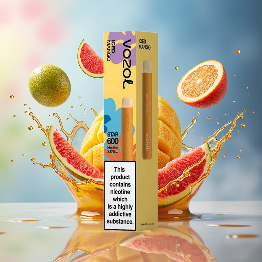 VOZOL STAR 600 Norge Engros Iskald Mango VAMT Mesh Coil 500mAh 20mg/ml