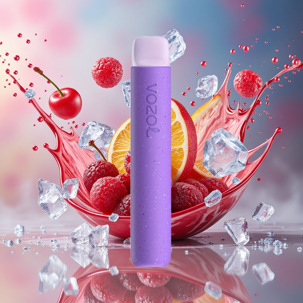 VOZOL STAR 600 Norge Engros Kirsebær Tranebær Is Mesh Coil 2ML 500mAh 600 Puffs