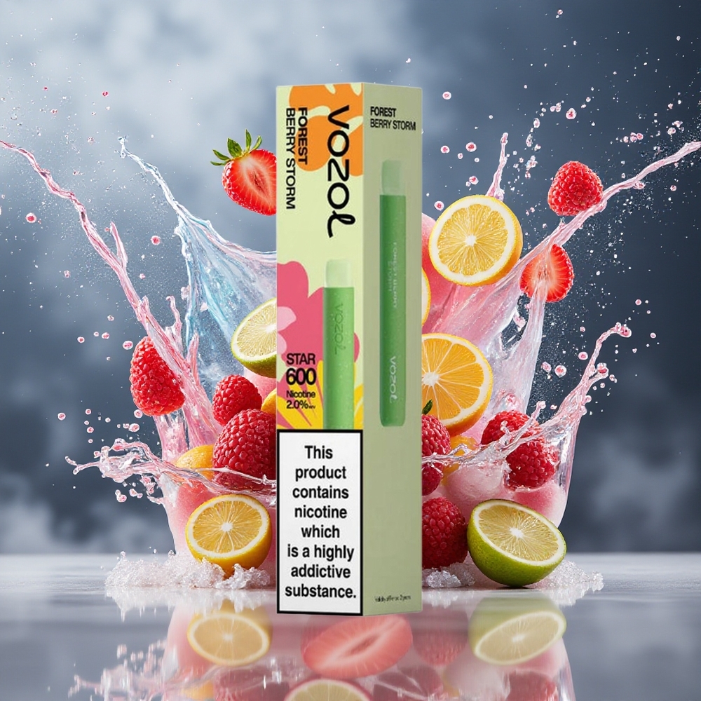 VOZOL STAR 600 Norge Engros Skogbær Storm Mesh 2ML 500mAh 600 Puffs