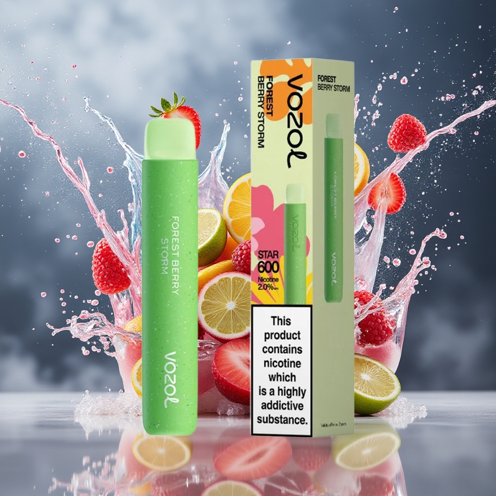 VOZOL STAR 600 Norge Engros Skogbær Storm Mesh 2ML 500mAh 600 Puffs