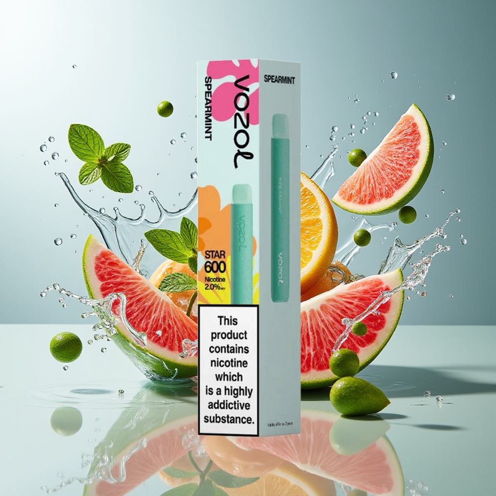 VOZOL STAR 600 Norge Engros VAMT Mesh Coil 2ML 500mAh Grønnsaksmynte