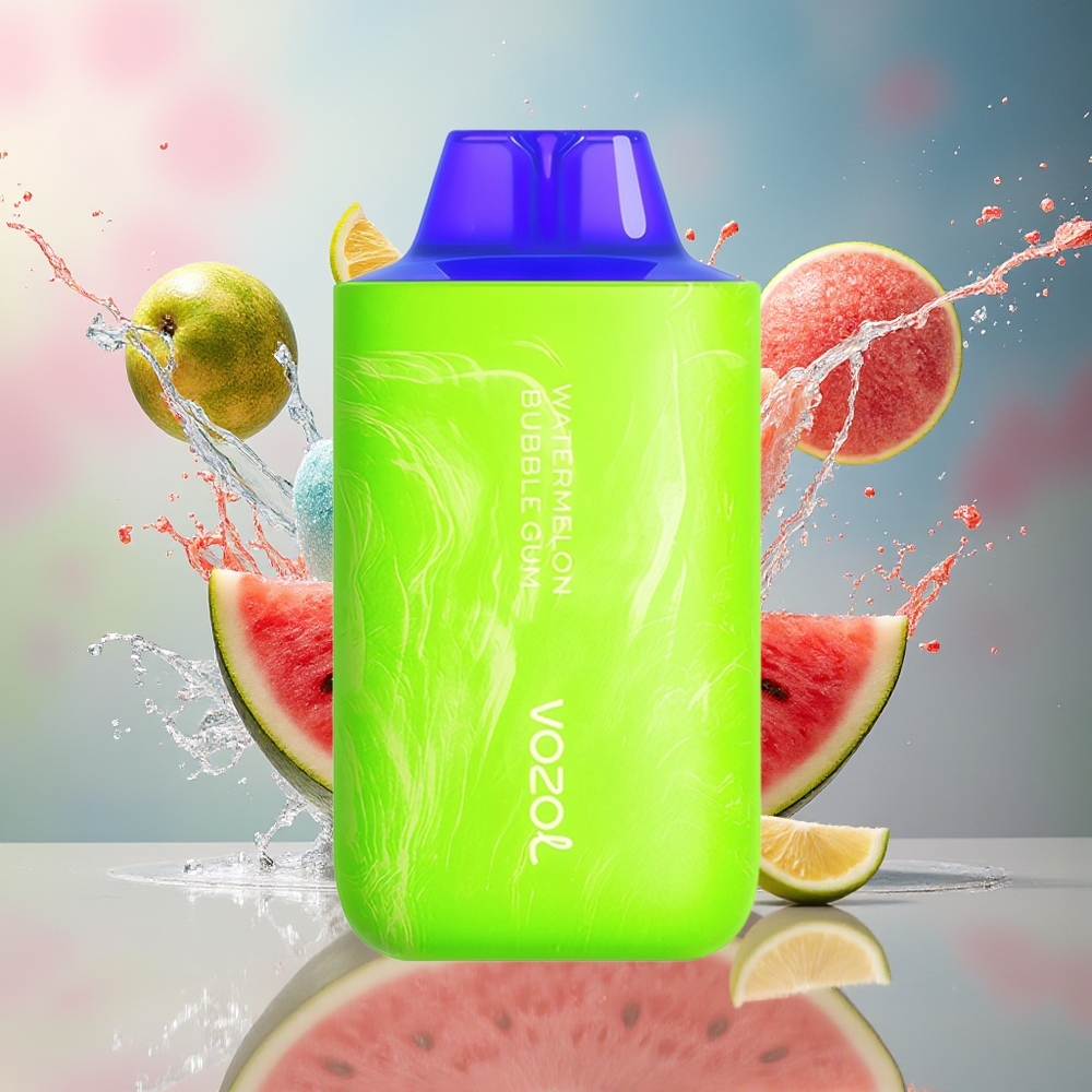 VOZOL STAR 6000/8000 V2 Engros Norge Oppslagsverk Vannmelon Tyggegummi 65% PCR 14/16ML 500mAh