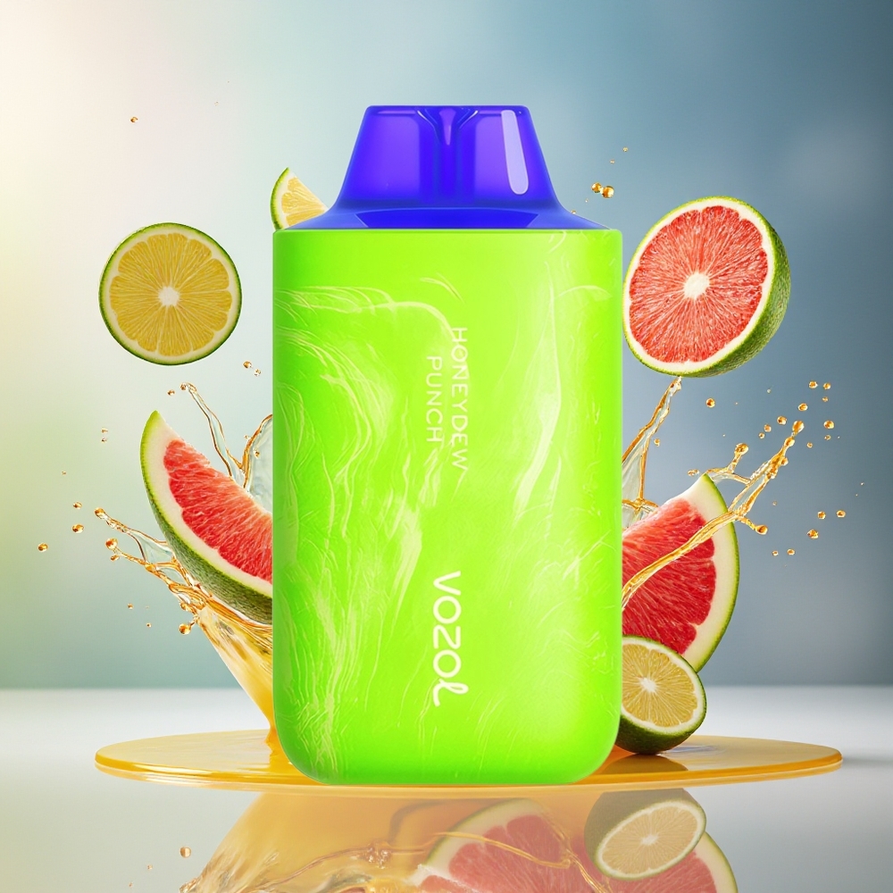 VOZOL STAR 6000/8000 V2 Norge Engros Engangs E-damp Honningmelon Punch 14/16ML 500mAh 0/20/50mg/ml