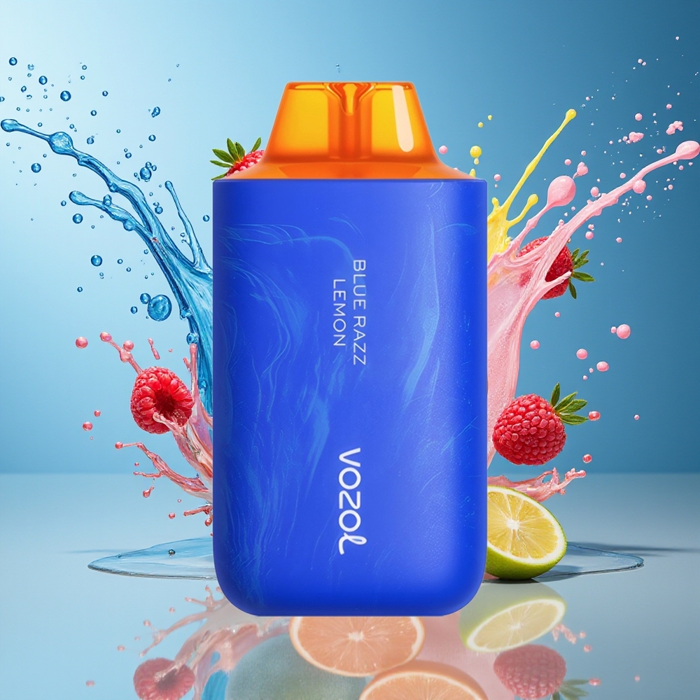 VOZOL STAR 6000/8000 V2 Norge Engros Engangs Vape Blå Bringebær Sitron 14/16ML 500mAh 6000/8000 Puffs