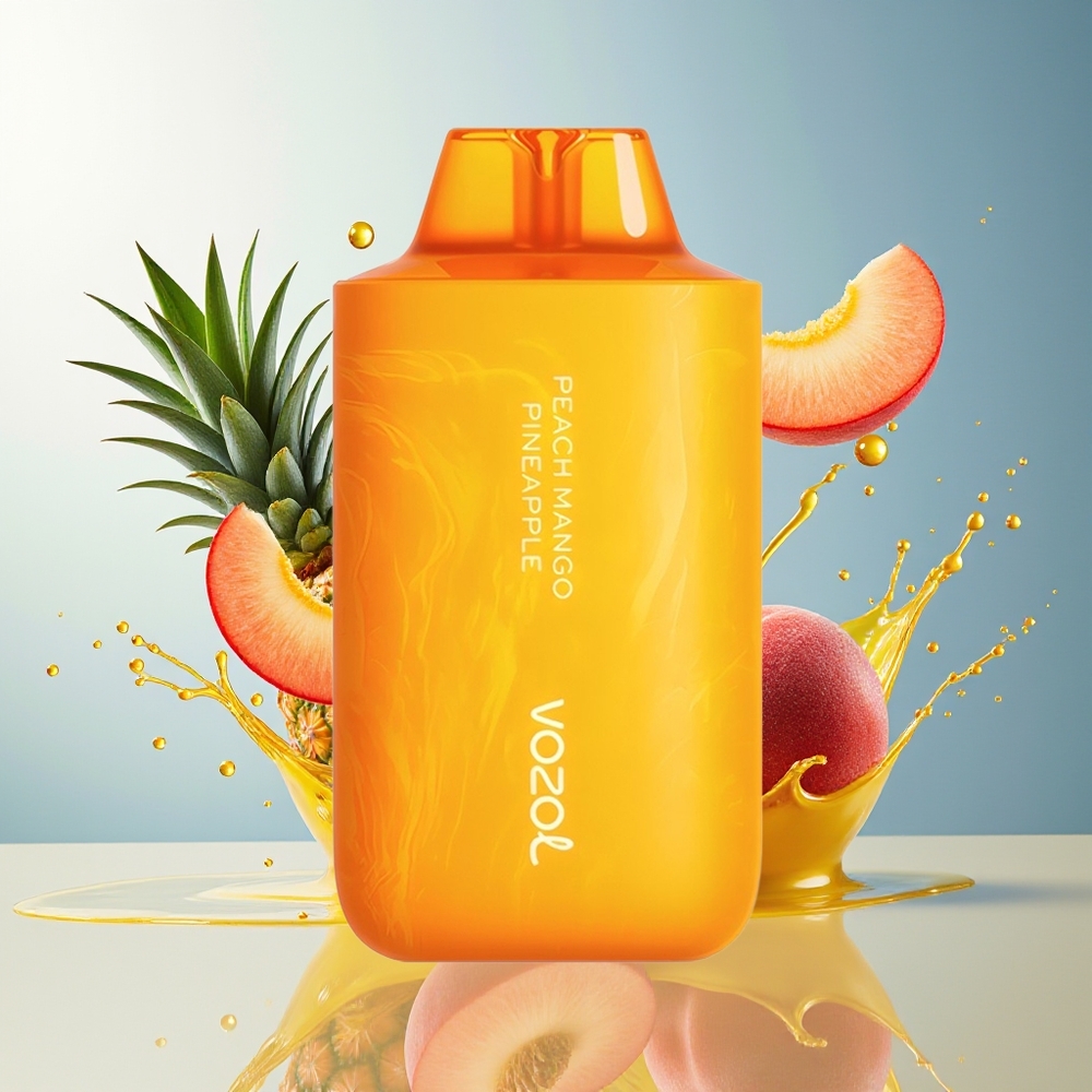 VOZOL STAR 6000/8000 V2 Norge Engros Engangsvaper Fersken Mango Ananas 65% PCR 14/16ML 500mAh