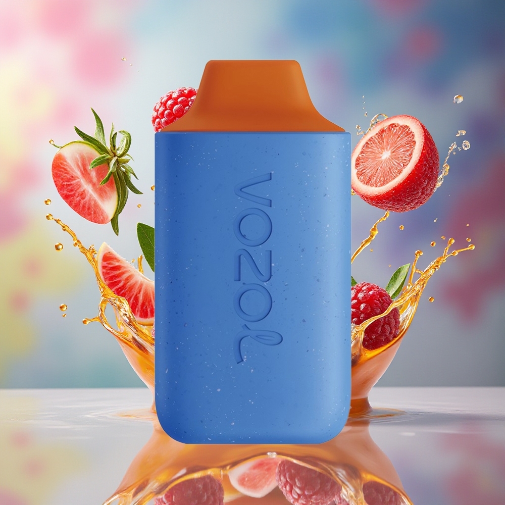 VOZOL STAR 6000 Engangs Vape Bringebær Appelsin Norge Engros 65% PCR Type-C 14ML 6000 Puffs