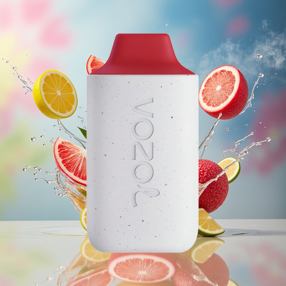 VOZOL STAR 6000 Engangs Vape Litchi Sitron Norge Engros 65% PCR 14ML 6000 Puffs