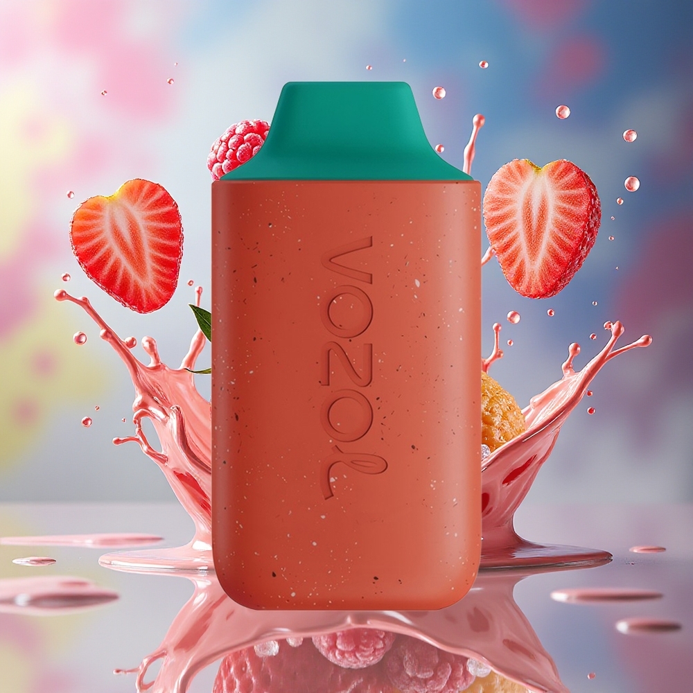VOZOL STAR 6000 Norge Engros 65% PCR Jordbær Bringebær Type-C 14ML 500mAh 6000 Puffs
