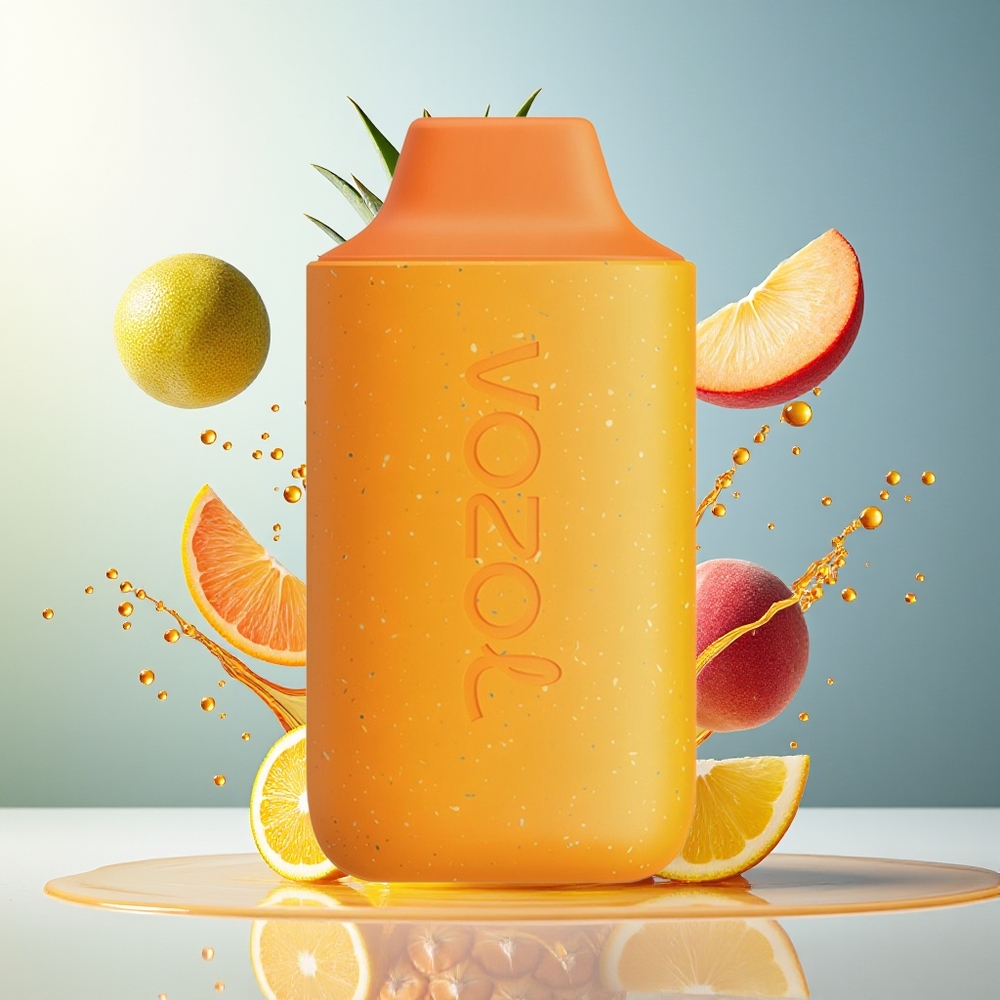 VOZOL STAR 6000 Norge Engros Ananas Appelsinfersken 14ML 6000 Puffs Type-C
