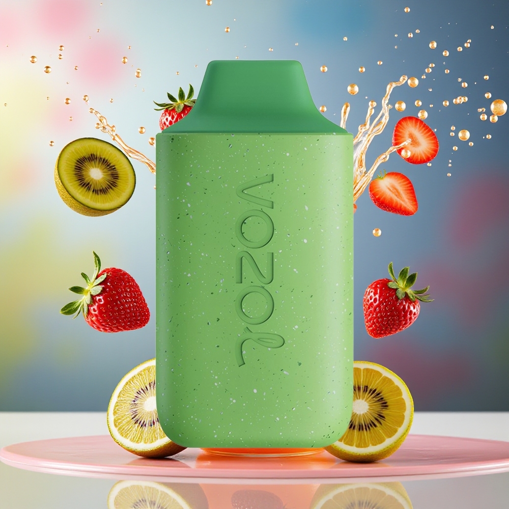 VOZOL STAR 6000 Norge Engros Engangs Vape Jordbær Kiwi Lemonade 65% PCR Type-C 14ML 500mAh 50mg/ml 6000 Puffs