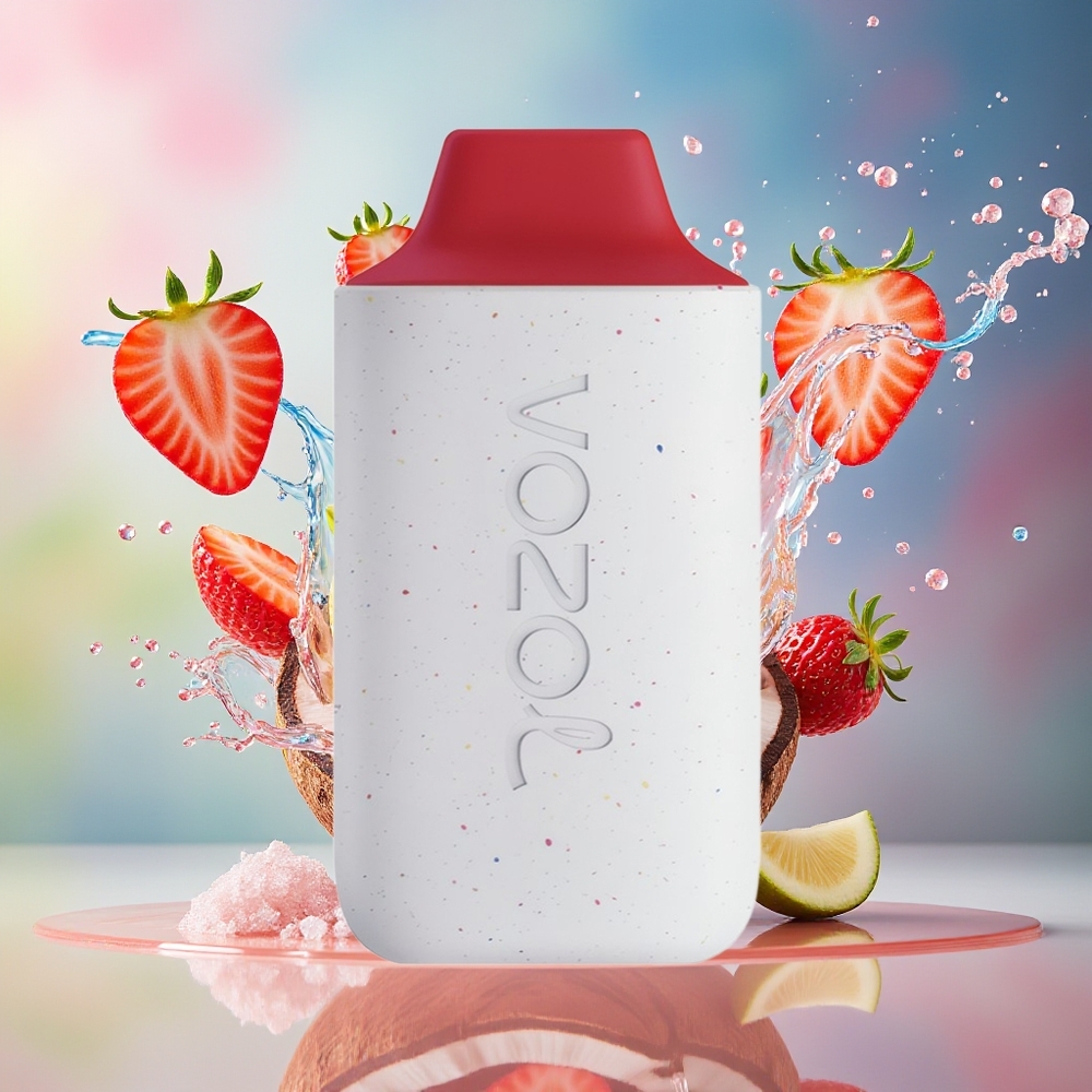 VOZOL STAR 6000 Norge Engros Engangs Vape Jordbær Kokosnøtt 65% PCR 14ML Type-C