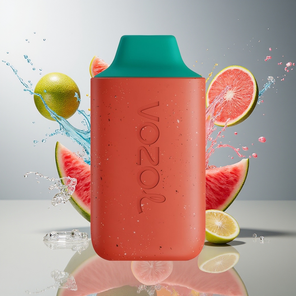 VOZOL STAR 6000 Norge Engros Engangs Vape Litchi Guava Vannmelon 65% PCR Type-C 14ML 500mAh 6000 Puffs