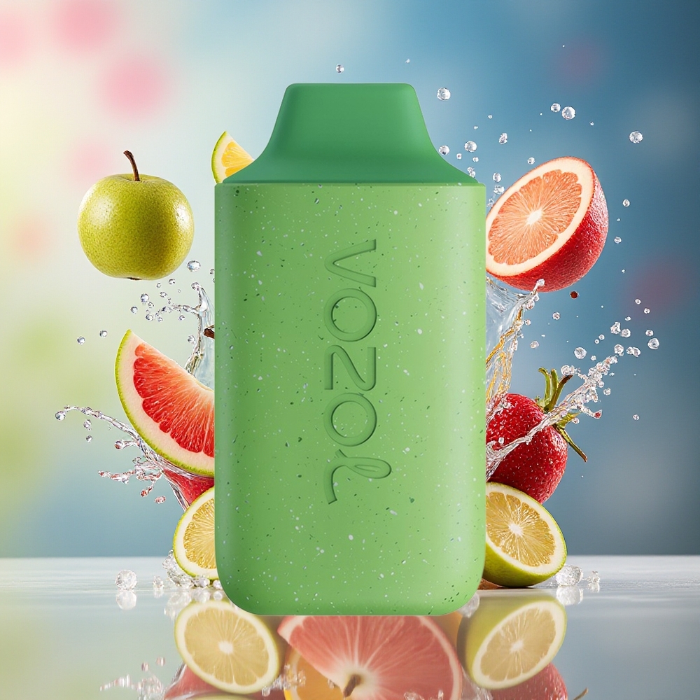 VOZOL STAR 6000 Norge Engros Engangs Vape Sur Eple Is 65% PCR Type-C 14ML 500mAh