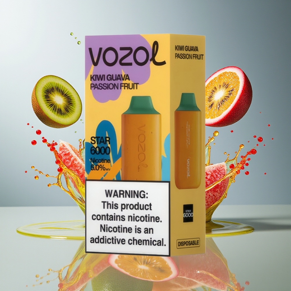 VOZOL STAR 6000 Norge Engros Kiwi Guava Pasjonsfrukt 14ML 6000 Puffs Type-C