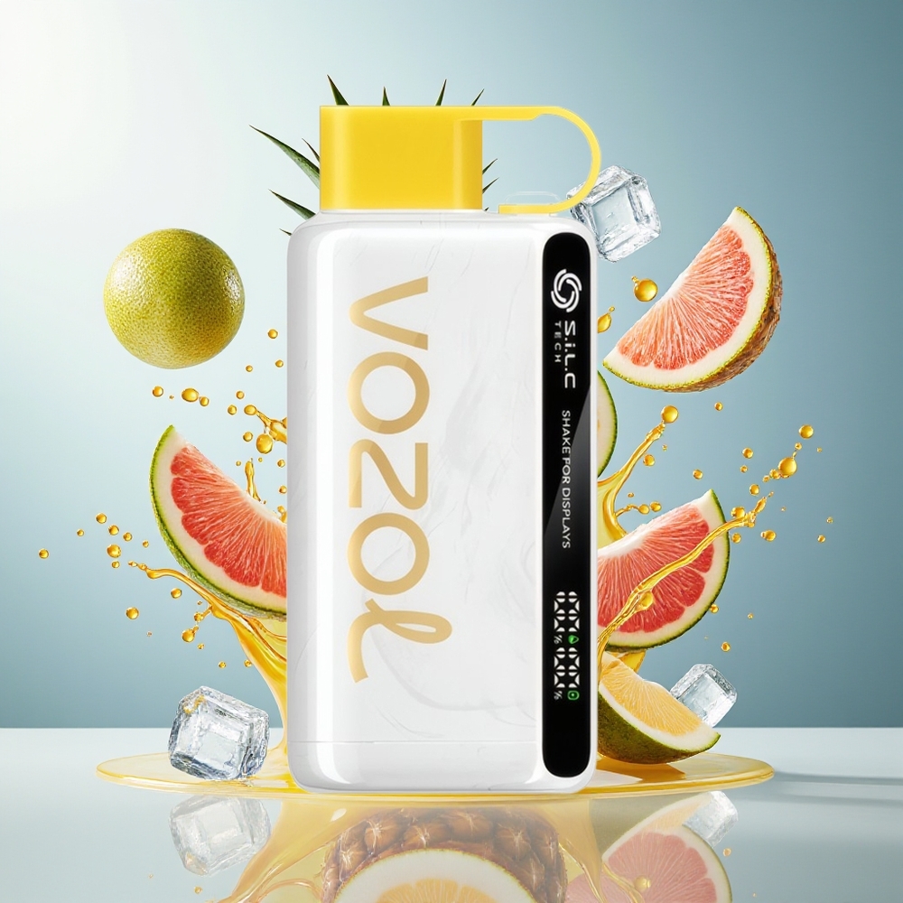 VOZOL STAR 9000/12000 Engangs Vape Ananas Kokos Is Norge Engros med 650mAh og 9000/12000 Puffs