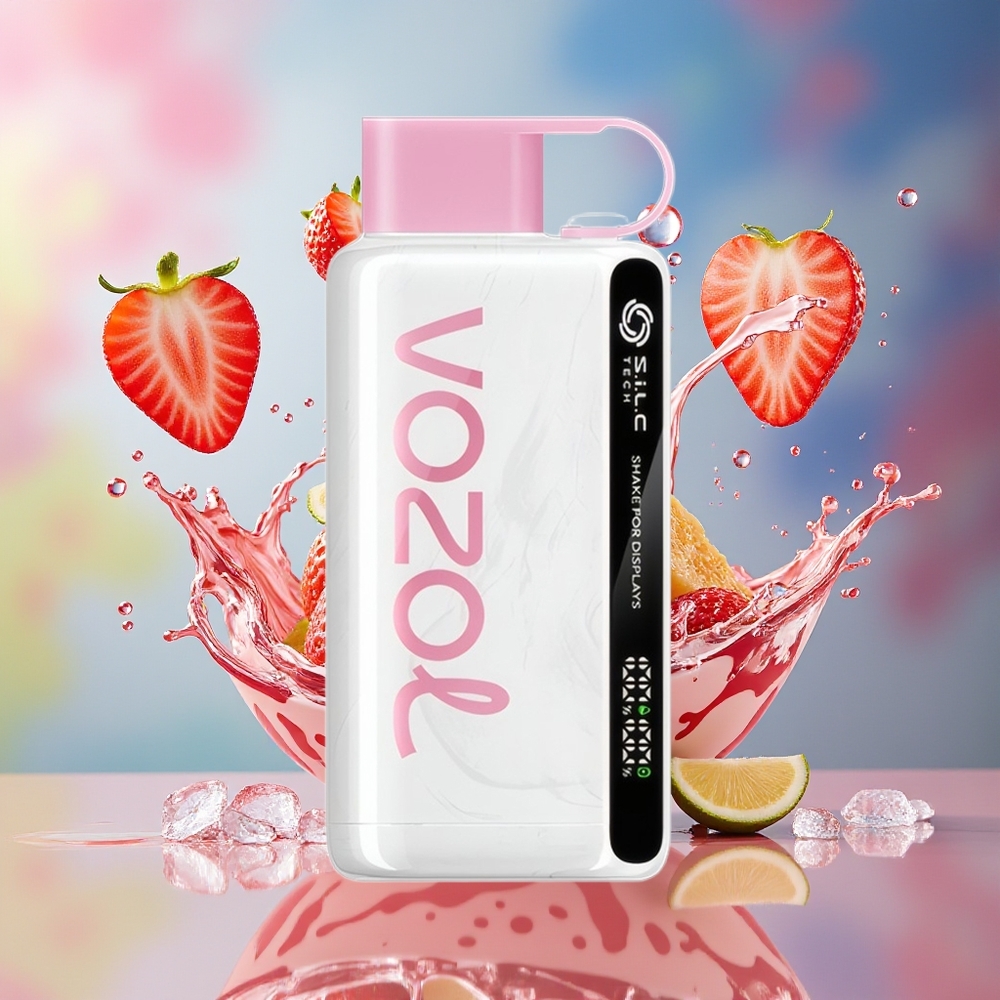 VOZOL STAR 9000/12000 Engangs Vape Jordbær Iskrem Norge Engros 650mAh 9000/12000 Puffs S.i.L.C TECH