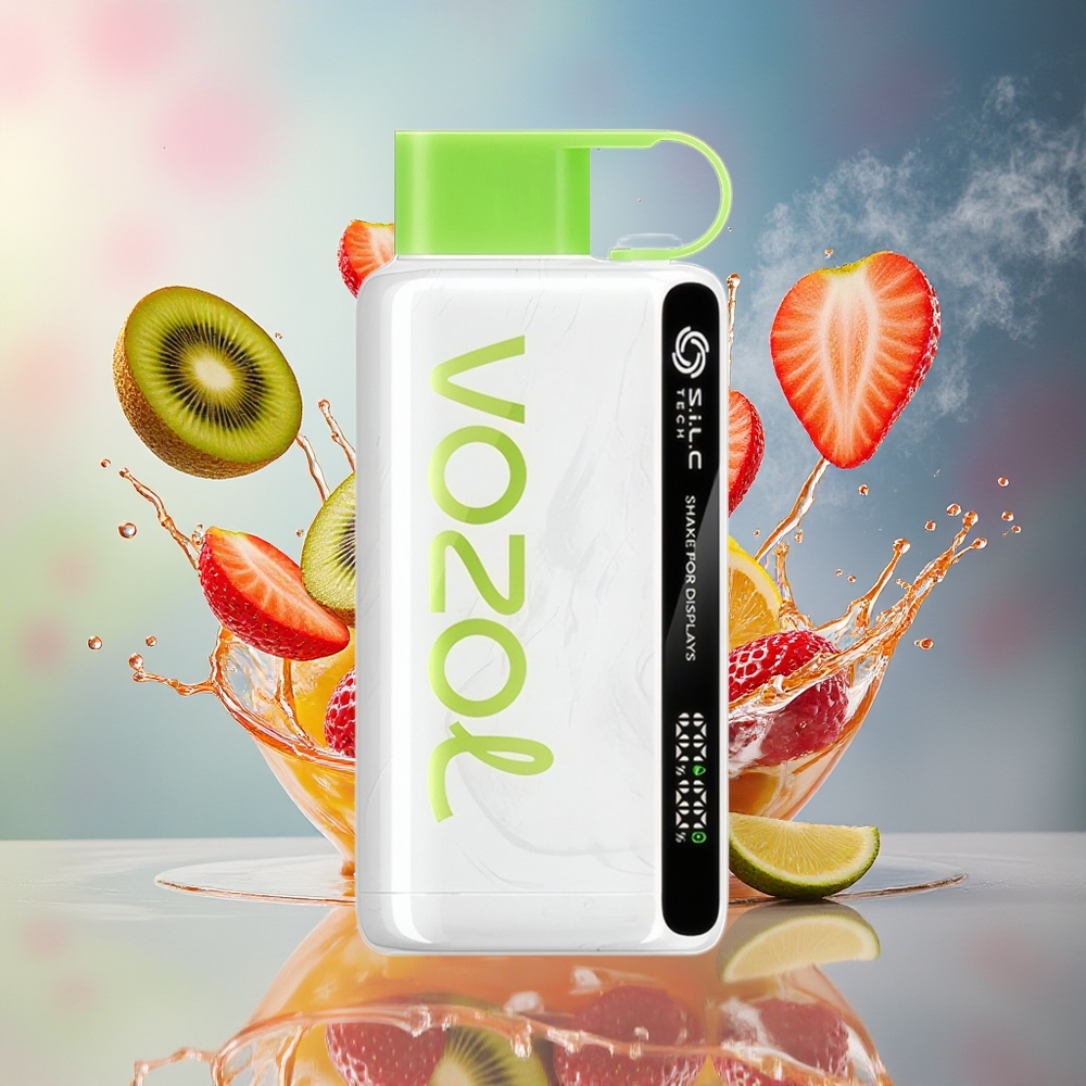 VOZOL STAR 9000/12000 Engtekkelig Eple-Kiwi Norge Engros 650mAh 30% Rask Ladning