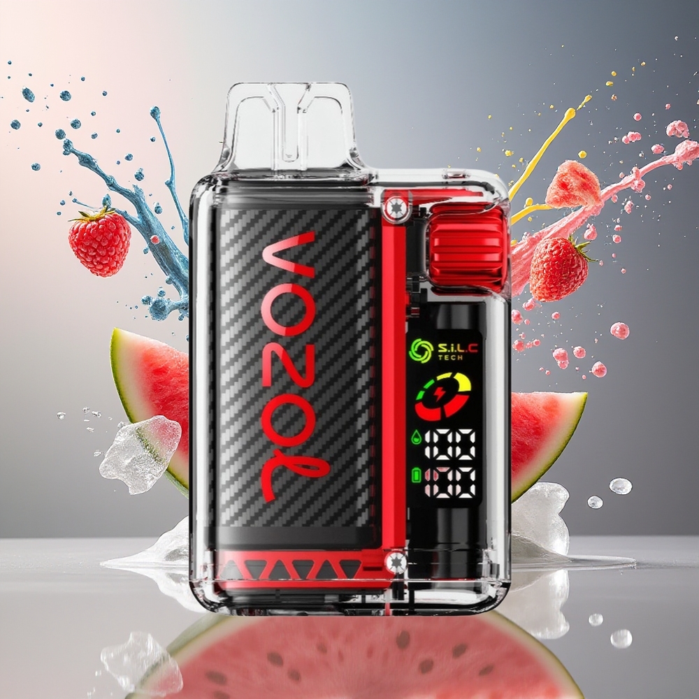 VOZOL Vista 20000 Puffs Norge Engros Gjenoppladbar OLED Skjerm Bringebær Vannmelon MCU Chip 650mAh