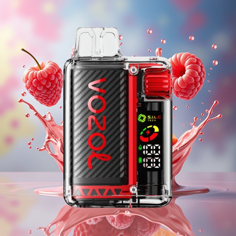 VOZOL Vista 20000 Puffs Norge Engros Jordbær Bringebær Kirsebær 650mAh OLED MCU S.i.L.C Dual Mesh 6W