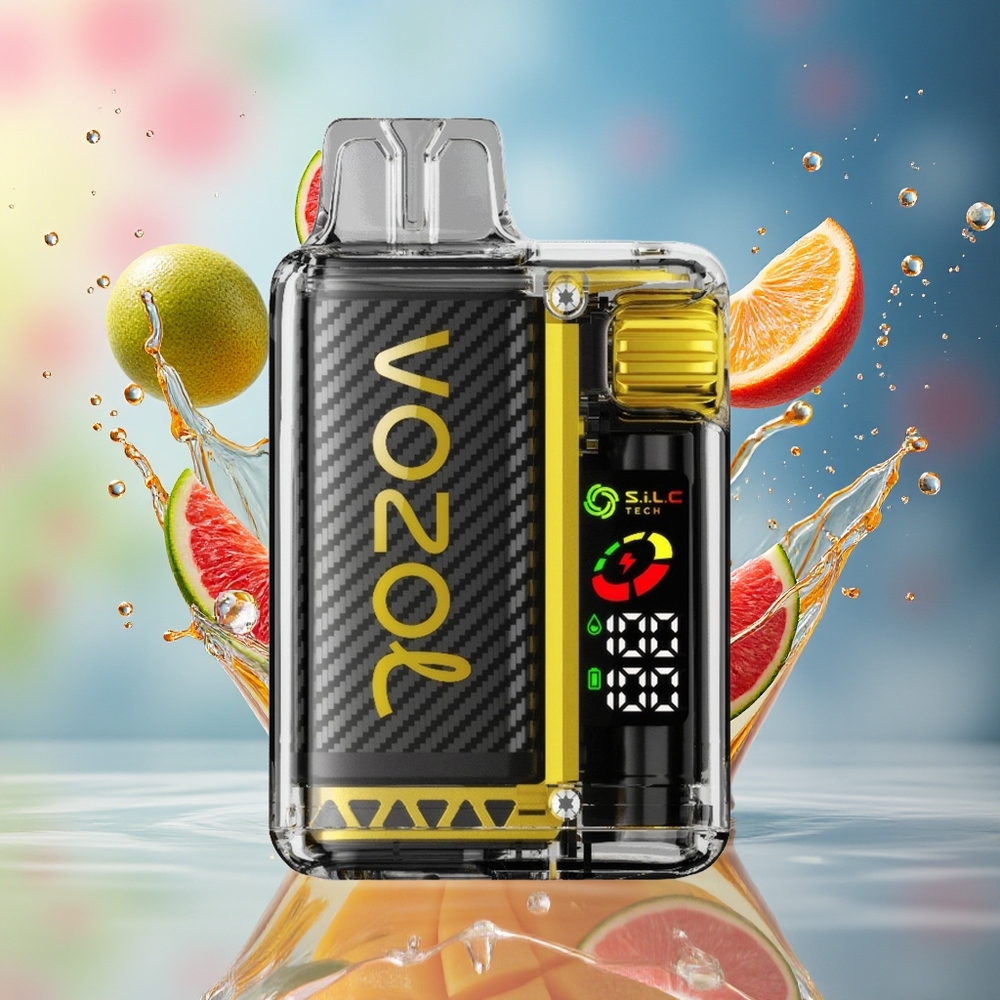 VOZOL Vista 20000 Puffs Norge Engros Mango Is Rechargeable OLED S.i.L.C Tech Dual Mesh