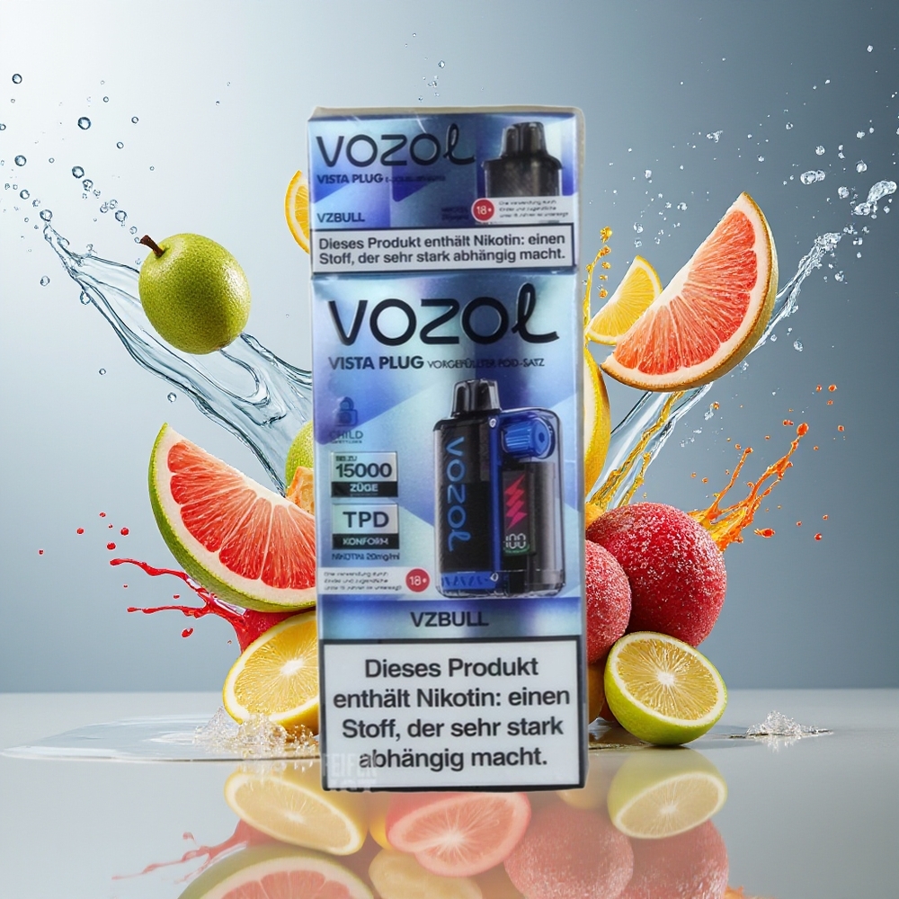VOZOL VISTA PLUG 6000/10000 Norge Engros 26 Deilige Smaker 360° Smaksfrihet 4-Watt Kontroll Synlig Display 650mAh