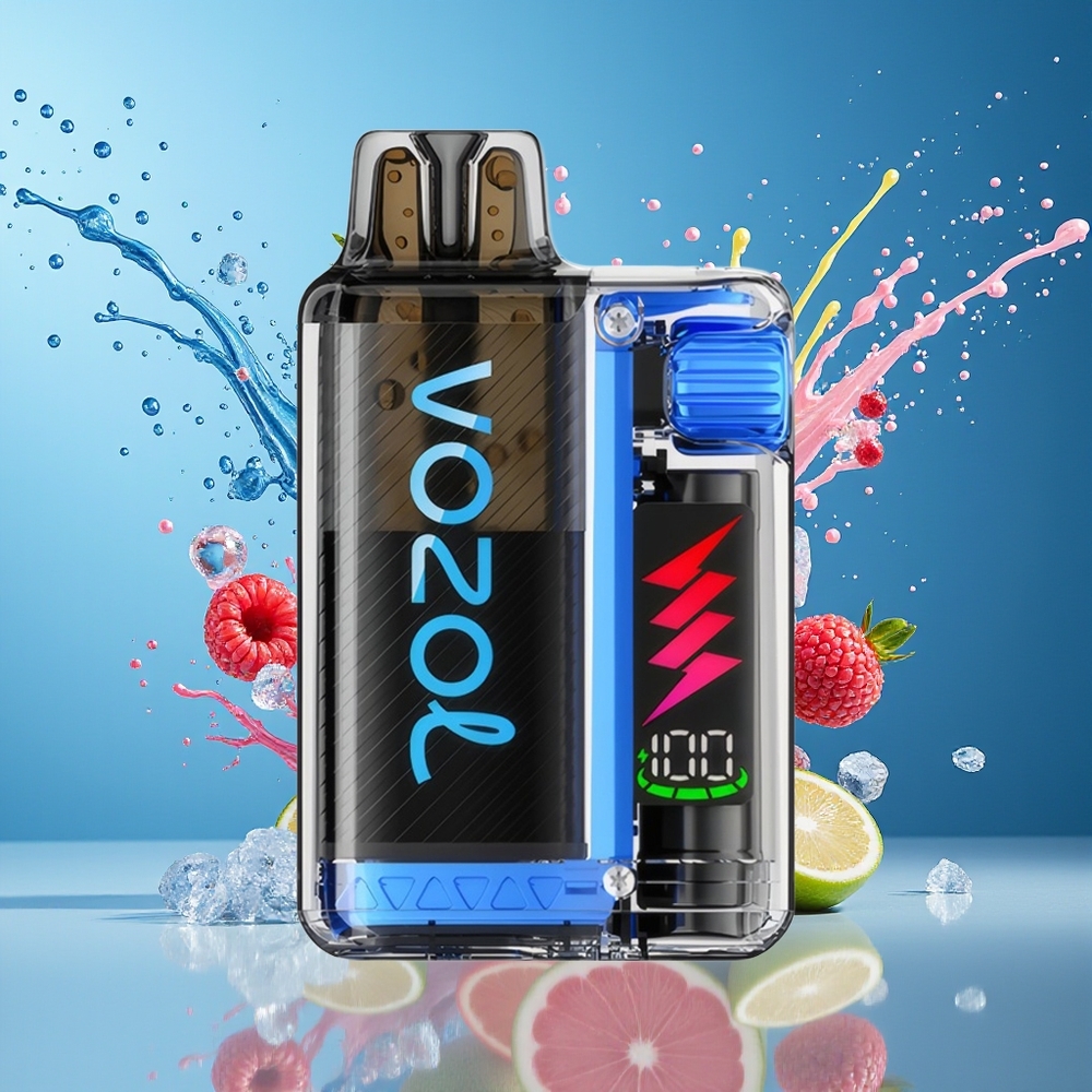 VOZOL VISTA PLUG 6000/10000 Norge Engros Blå Bringebær Is 360° Smak 650mAh 0/20mg/ml