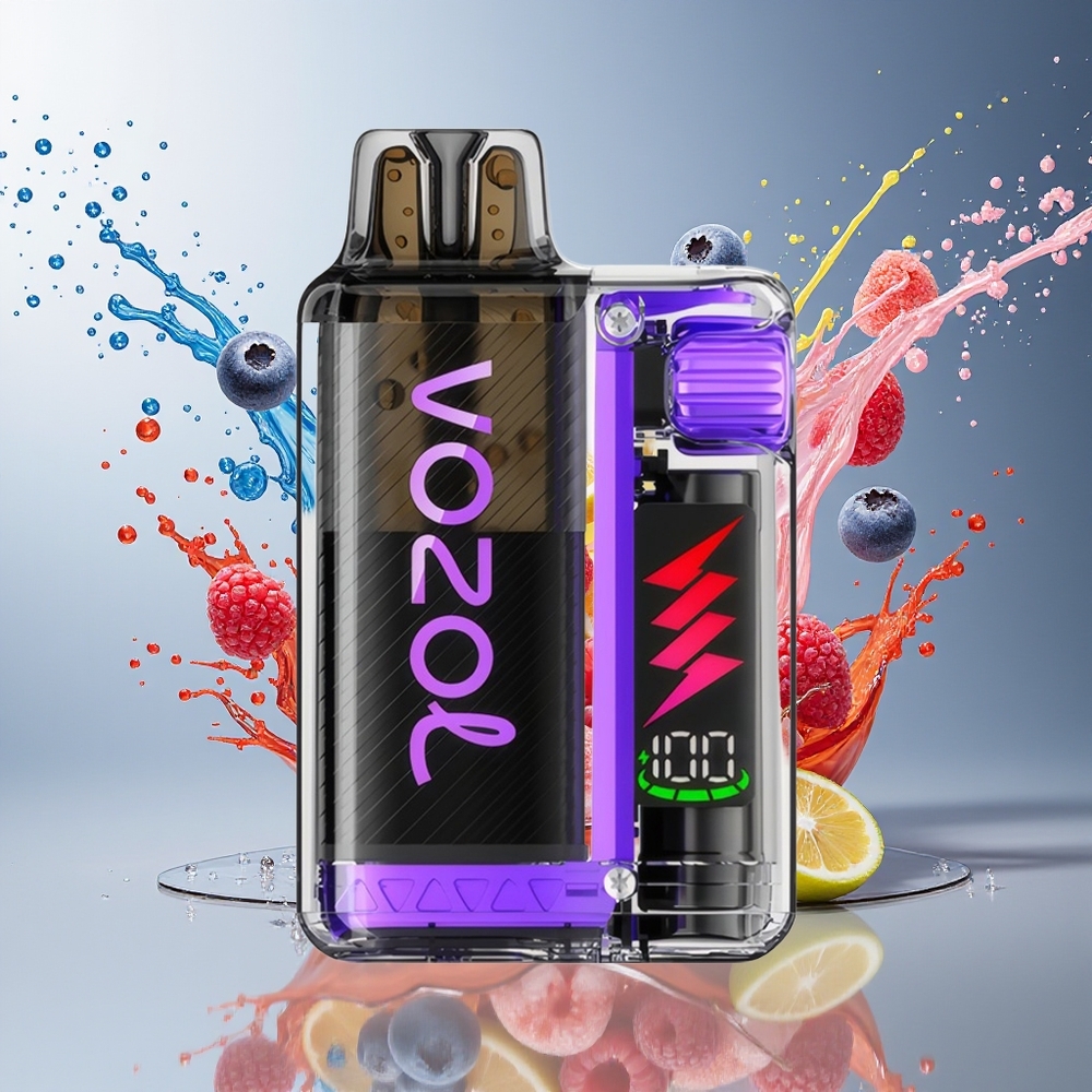 VOZOL VISTA PLUG 6000/10000 Norge Engros Blåbær Bringebær Sitron 360° Smakfrihet 650mAh 0/20mg/ml